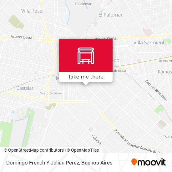 Domingo French Y Julián Pérez map