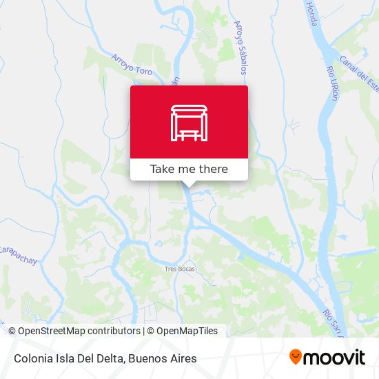 Colonia Isla Del Delta map