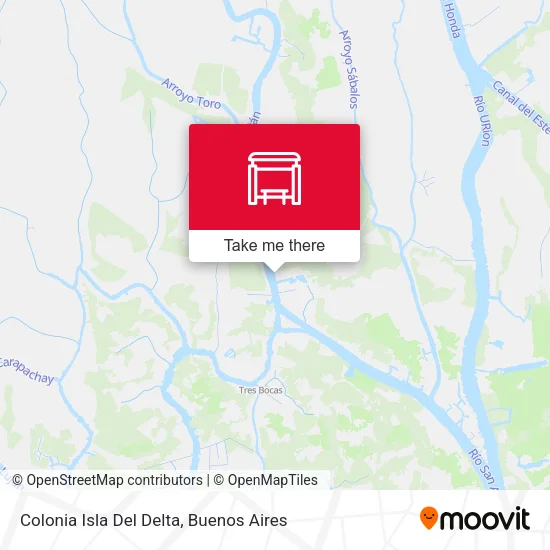 Colonia Isla Del Delta map