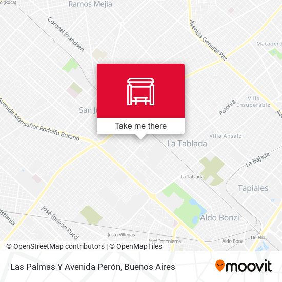 Las Palmas Y Avenida Perón map