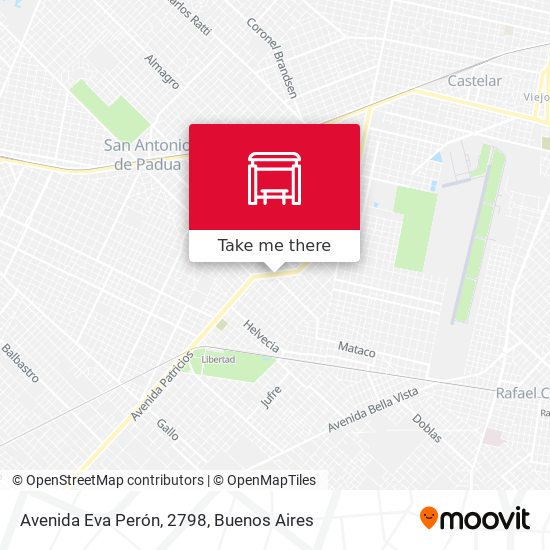 Mapa de Avenida Eva Perón, 2798