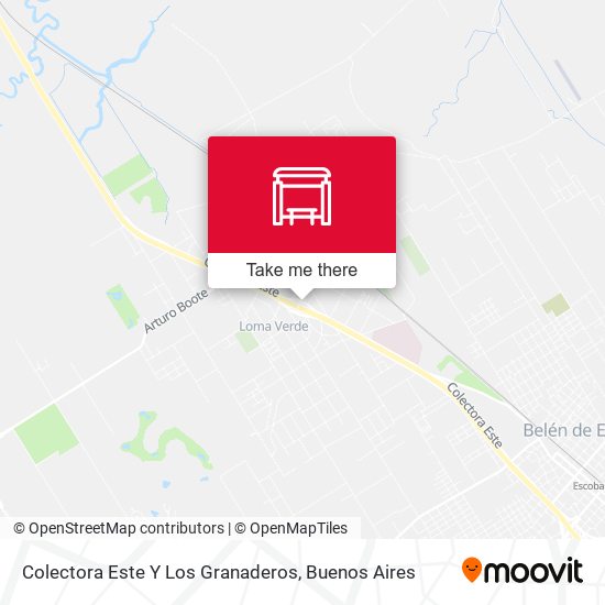 Mapa de Colectora Este Y Los Granaderos