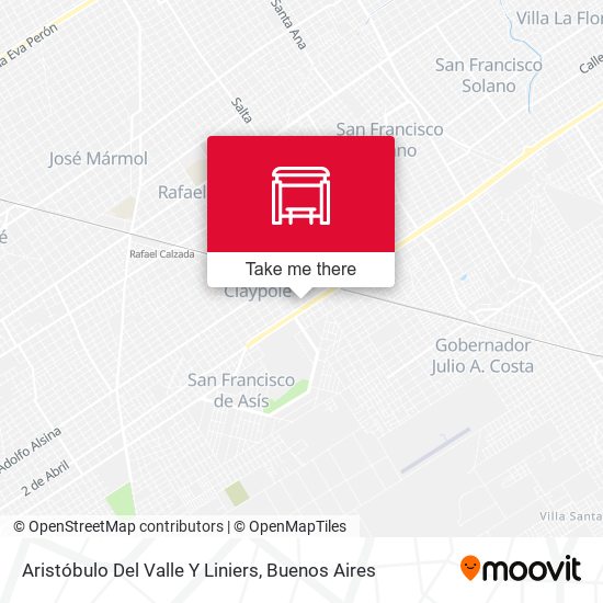 Aristóbulo Del Valle Y Liniers map