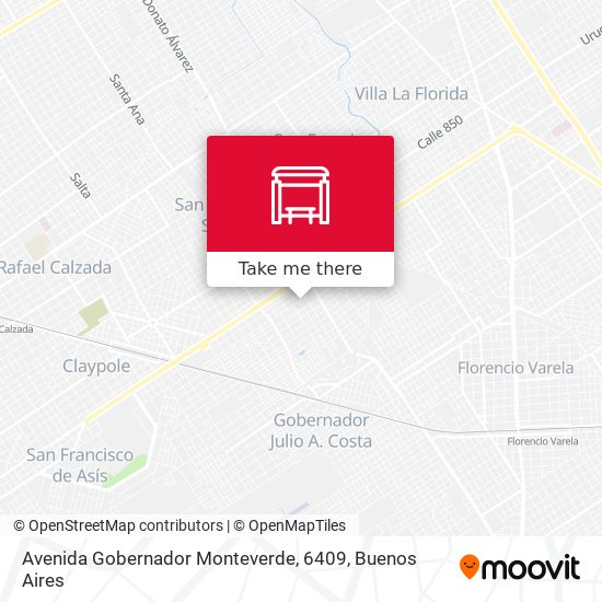 Avenida Gobernador Monteverde, 6409 map