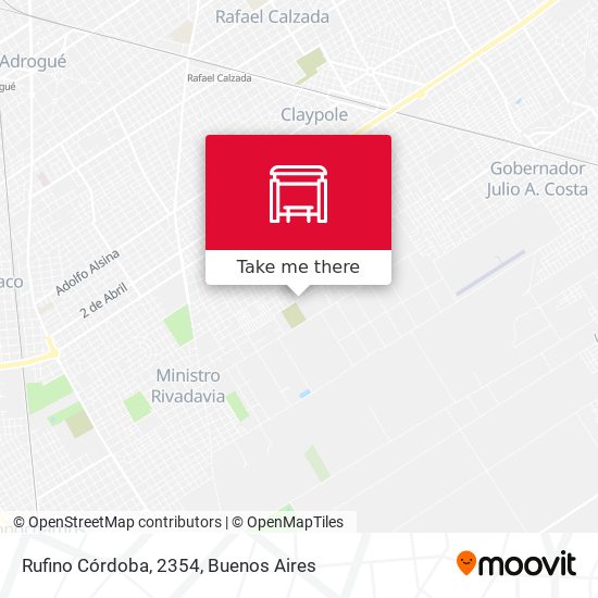 Mapa de Rufino Córdoba, 2354