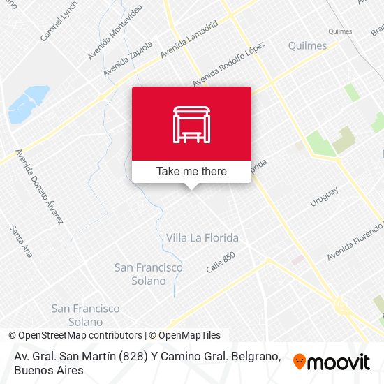 Av. Gral. San Martín (828) Y Camino Gral. Belgrano map