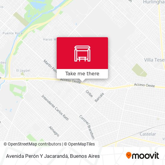 Avenida Perón Y Jacarandá map