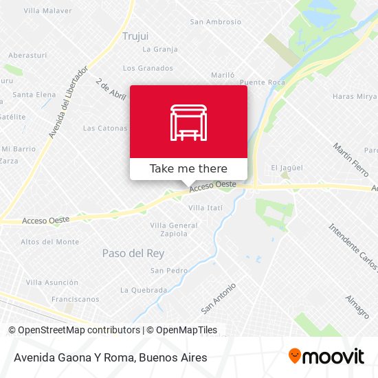Avenida Gaona Y Roma map