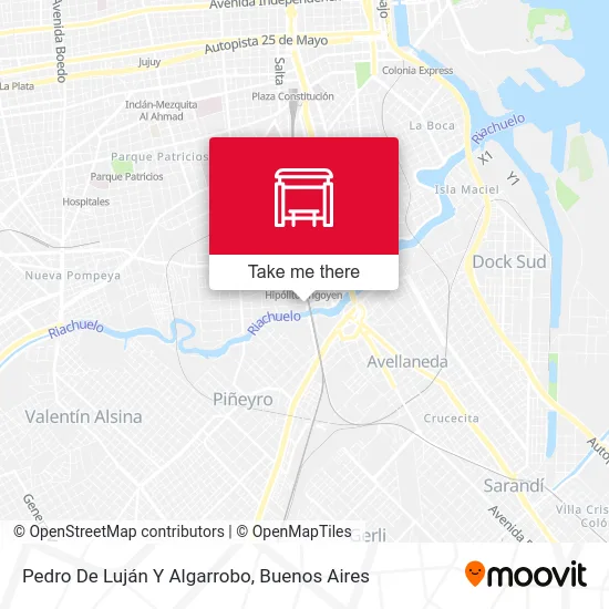 Pedro De Luján Y Algarrobo map