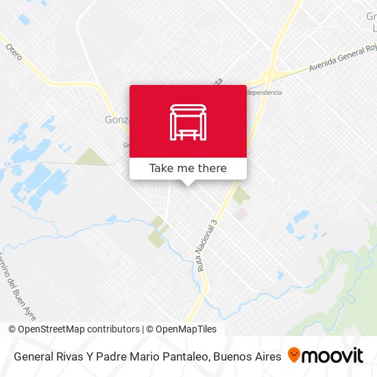 General Rivas Y Padre Mario Pantaleo map