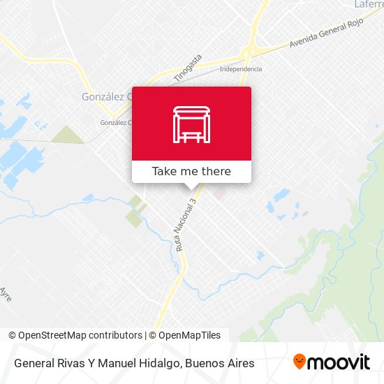 General Rivas Y Manuel Hidalgo map