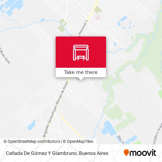 Cañada De Gómez Y Giambruno map