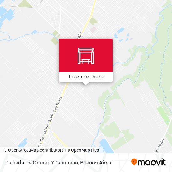 Cañada De Gómez Y Campana map