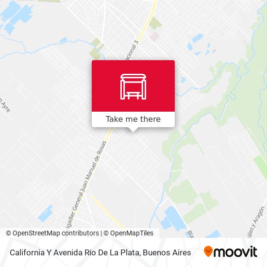 California Y Avenida Río De La Plata map