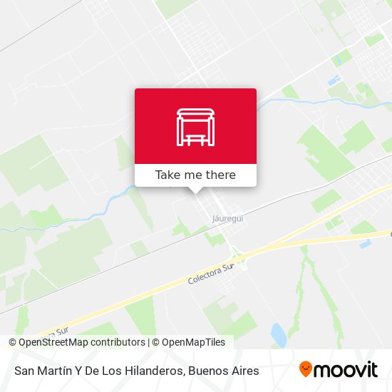 San Martín Y De Los Hilanderos map