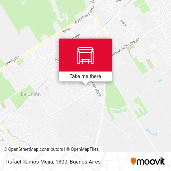 Rafael Ramos Mejía, 1300 map