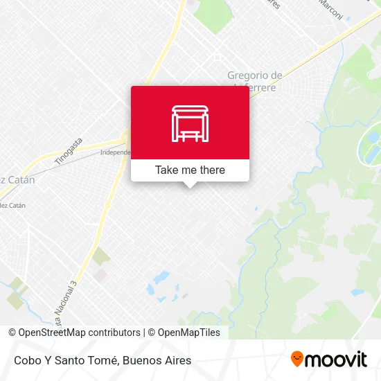 Cobo Y Santo Tomé map