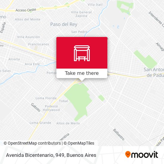 Avenida Bicentenario, 949 map