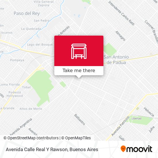 Avenida Calle Real Y Rawson map