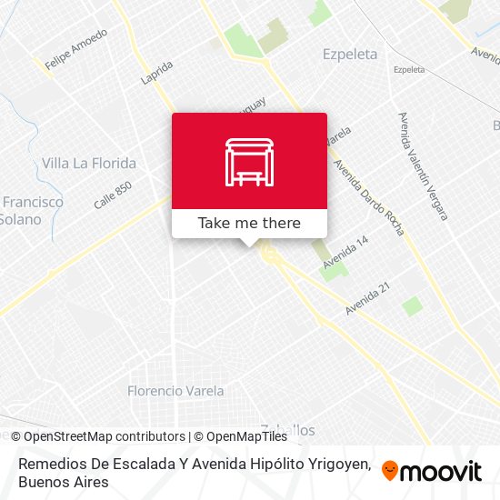 Remedios De Escalada Y Avenida Hipólito Yrigoyen map