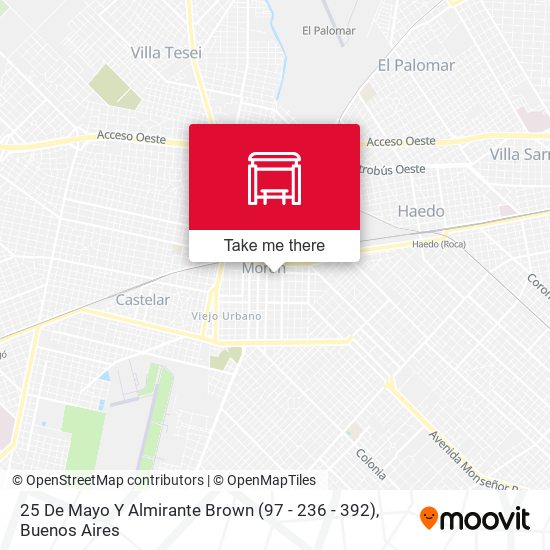 25 De Mayo Y Almirante Brown (97 - 236 - 392) map