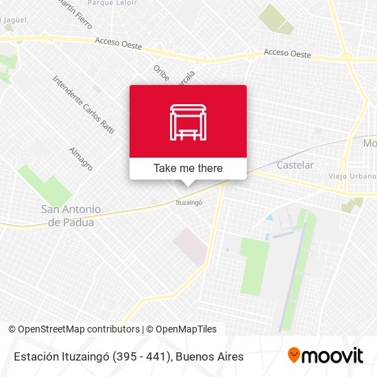 Mapa de Estación Ituzaingó (395 - 441)