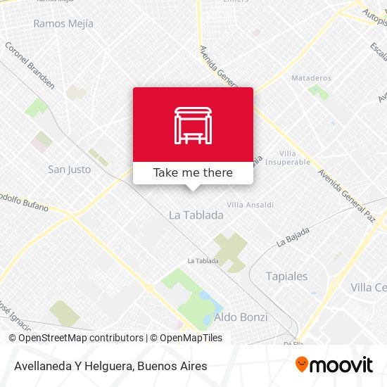 Mapa de Avellaneda Y Helguera