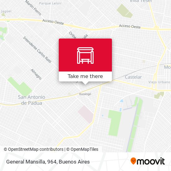 General Mansilla, 964 map