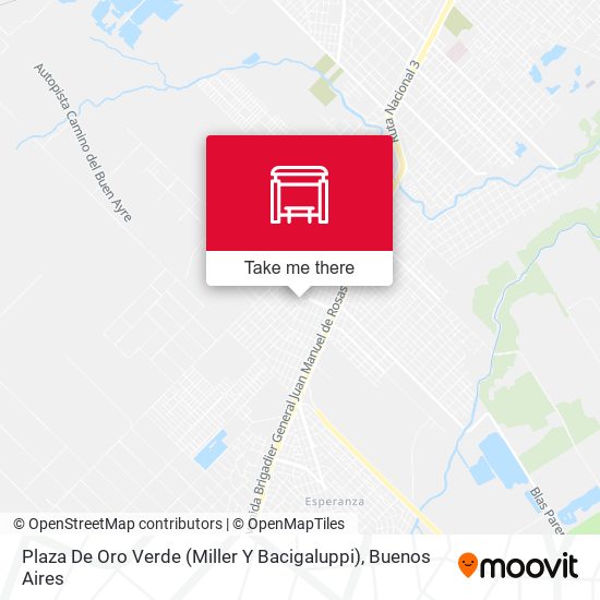 Plaza De Oro Verde (Miller Y Bacigaluppi) map