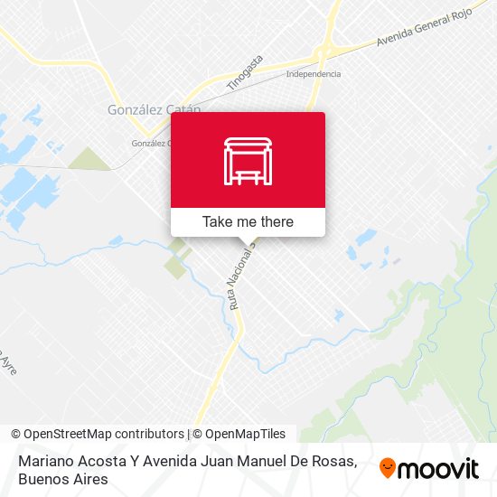 Mariano Acosta Y Avenida Juan Manuel De Rosas map