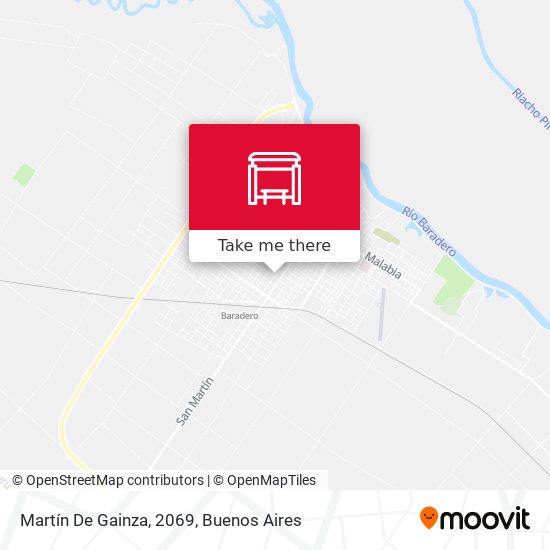 Martín De Gainza, 2069 map