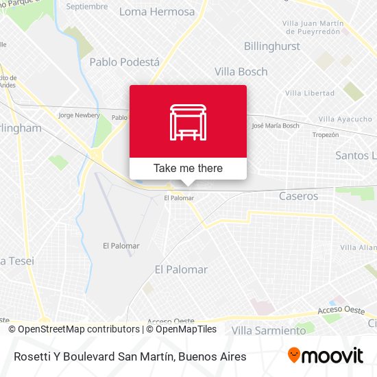 Rosetti Y Boulevard San Martín map