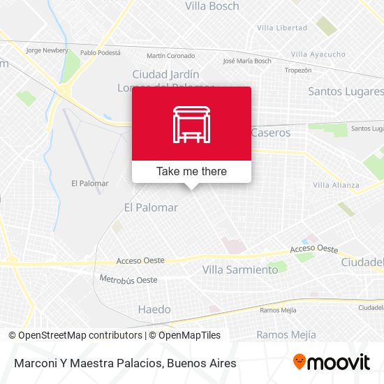 Mapa de Marconi Y Maestra Palacios