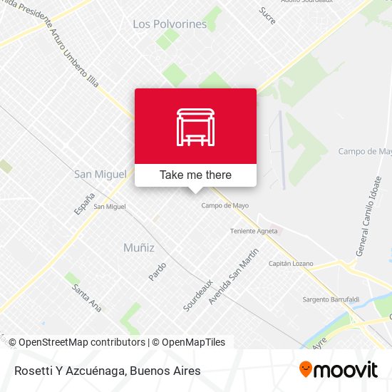 Rosetti Y Azcuénaga map