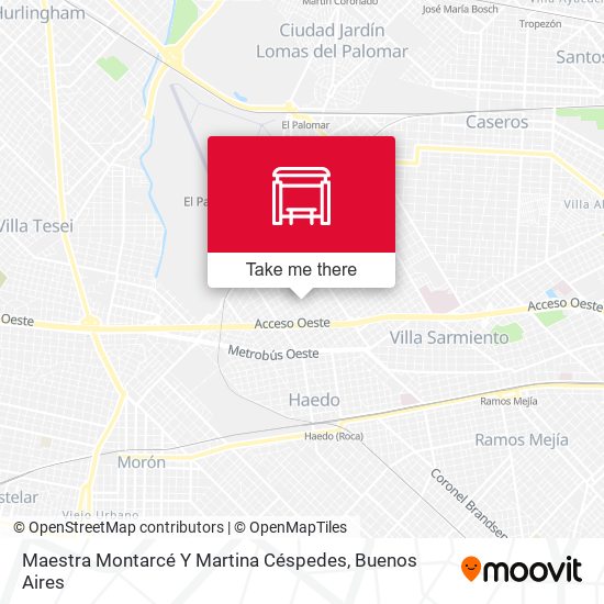 Maestra Montarcé Y Martina Céspedes map
