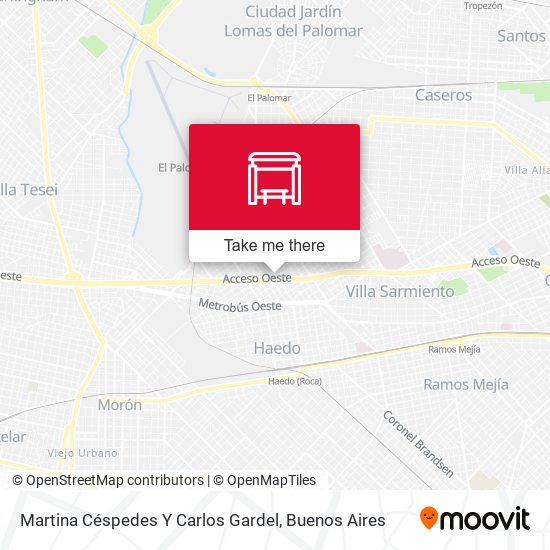 Martina Céspedes Y Carlos Gardel map