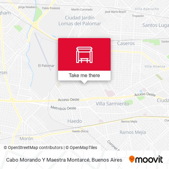 Cabo Morando Y Maestra Montarcé map