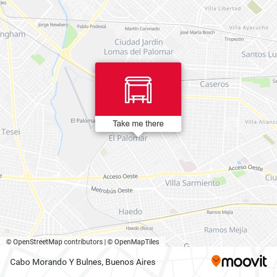 Cabo Morando Y Bulnes map