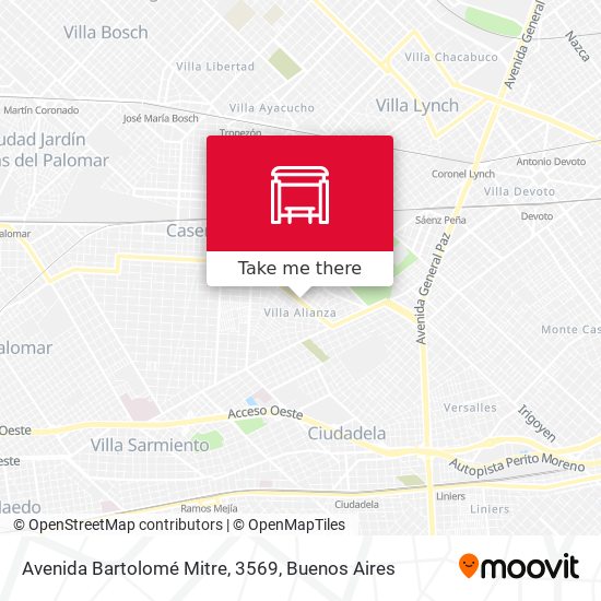 Avenida Bartolomé Mitre, 3569 map