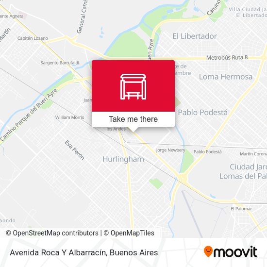 Avenida Roca Y Albarracín map