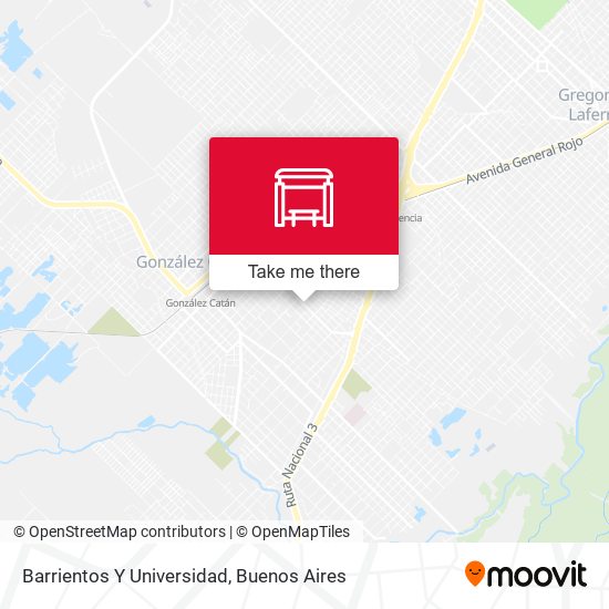 Barrientos Y Universidad map