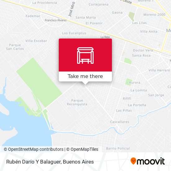 Mapa de Rubén Darío Y Balaguer