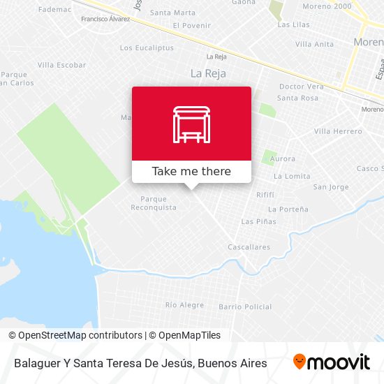 Balaguer Y Santa Teresa De Jesús map