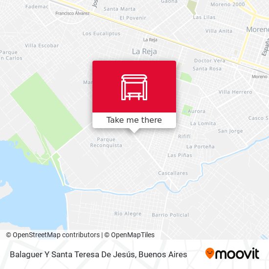 Mapa de Balaguer Y Santa Teresa De Jesús
