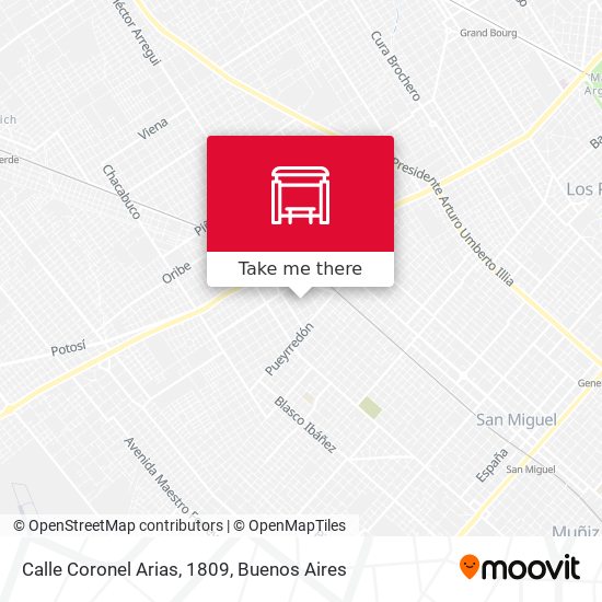 Calle Coronel Arias, 1809 map