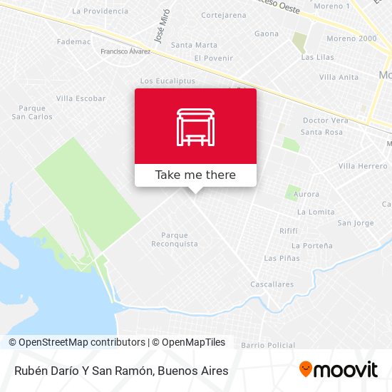 Mapa de Rubén Darío Y San Ramón