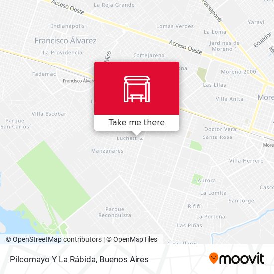 Pilcomayo Y La Rábida map