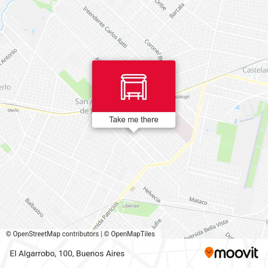 El Algarrobo, 100 map