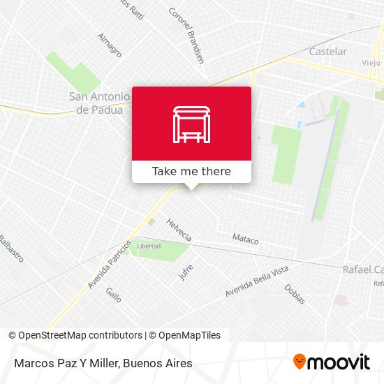 Mapa de Marcos Paz Y Miller
