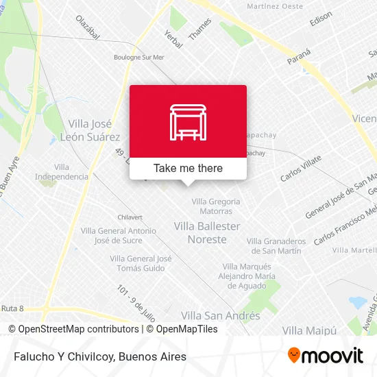 Falucho Y Chivilcoy map